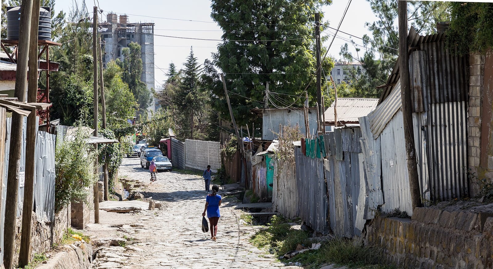 Addis Ababa kentinde günlük hayat ve şehir dokusu